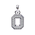 Load image into Gallery viewer, Luxe Emerald-Cut Diamond Frame Pendant Raj Gems