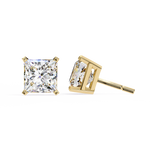Load image into Gallery viewer, 2.0CT Princess cut Solitaire Stud Raj Gems