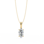 Load image into Gallery viewer, Marquise Diamond Solitaire Pendant Raj Gems