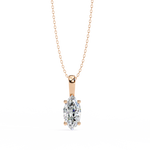 Load image into Gallery viewer, Marquise Diamond Solitaire Pendant Raj Gems