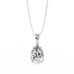 Load image into Gallery viewer, Oval Diamond Solitaire Pendant Raj Gems
