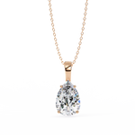 Load image into Gallery viewer, Oval Diamond Solitaire Pendant Raj Gems