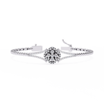 Load image into Gallery viewer, Diamond Flower Statement Bracelet Raj Gems