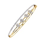 Load image into Gallery viewer, Dual Band Diamond Cuff Bracelet Raj Gems