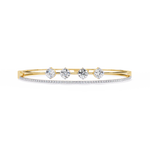Load image into Gallery viewer, Dual Band Diamond Cuff Bracelet Raj Gems