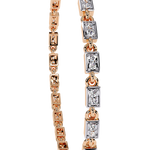 Load image into Gallery viewer, Uniform square diamond Bracelet Raj Gems