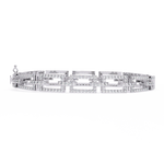 Load image into Gallery viewer, Meander Pattern Tennis Bracelet Raj Gems