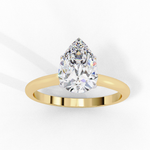 Load image into Gallery viewer, 1.0CT Pear Lab grown Diamond Ring Raj Gems