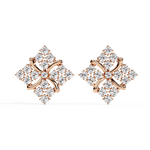 Load image into Gallery viewer, Celestial Bloom Diamond Stud Earring (#ER01) rajgemss
