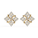 Load image into Gallery viewer, Celestial Bloom Diamond Stud Earring (#ER01) rajgemss