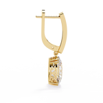 Load image into Gallery viewer, Oval Diamond Leverback Drop Earrings rajgemss