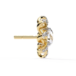 Load image into Gallery viewer, Sunburst Opal Gold Floral Studs rajgemss