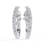 Load image into Gallery viewer, Diamond Curved Hoop Earrings rajgemss