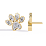 Load image into Gallery viewer, Paw print shaped studs Raj Gems