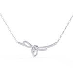 Load image into Gallery viewer, Diamond Bow Necklace Raj Gems