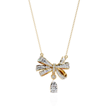 Load image into Gallery viewer, Ribbon Necklaces Raj Gems
