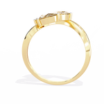 Load image into Gallery viewer, Unique Twisted Pearl Diamond Band Raj Gems