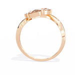 Load image into Gallery viewer, Unique Twisted Pearl Diamond Band Raj Gems