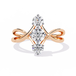 Load image into Gallery viewer, Infinity three-stone ring Raj Gems