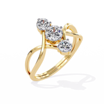 Load image into Gallery viewer, Infinity three-stone ring Raj Gems