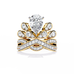 Load image into Gallery viewer, Crown Wedding Ring Stack Raj Gems