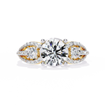 Load image into Gallery viewer, Three-stone Engagement Ring Raj Gems