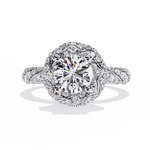 Load image into Gallery viewer, Royal Halo Twist Ring Raj Gems
