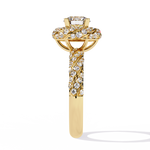 Load image into Gallery viewer, Royal Halo Twist Ring Raj Gems