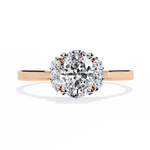 Load image into Gallery viewer, Timeless Oval Solitaire Halo Raj Gems