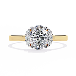 Load image into Gallery viewer, Timeless Oval Solitaire Halo Raj Gems