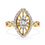 Load image into Gallery viewer, Marquise Cage Ring Raj Gems