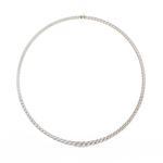 Load image into Gallery viewer, Graduated Diamond Tennis Necklace Raj Gems