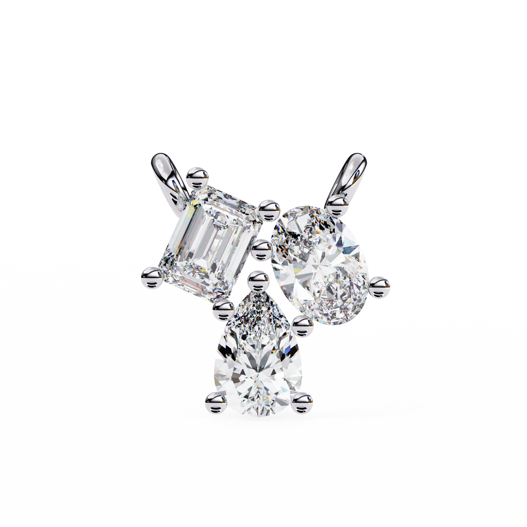 Diamond Trio Pendant Raj Gems