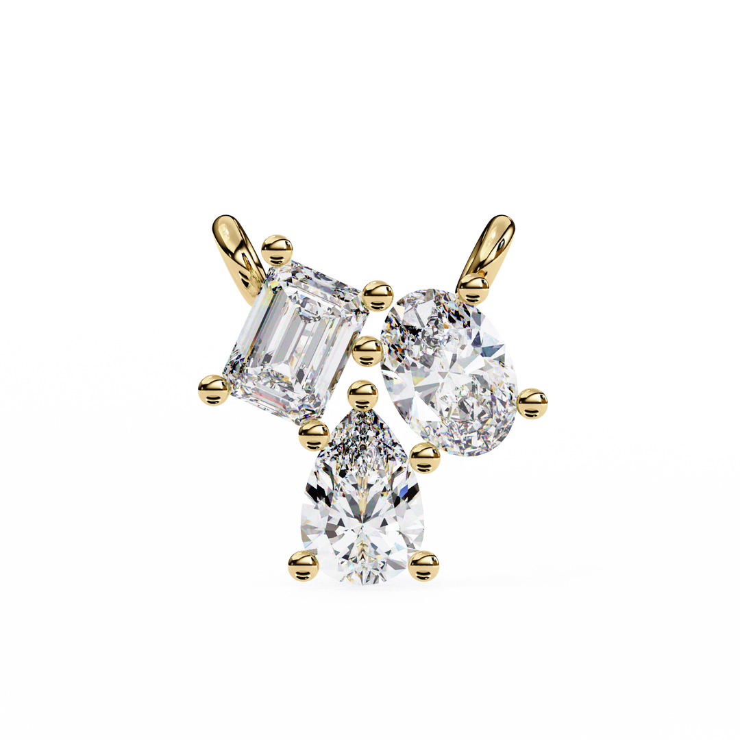 Diamond Trio Pendant Raj Gems