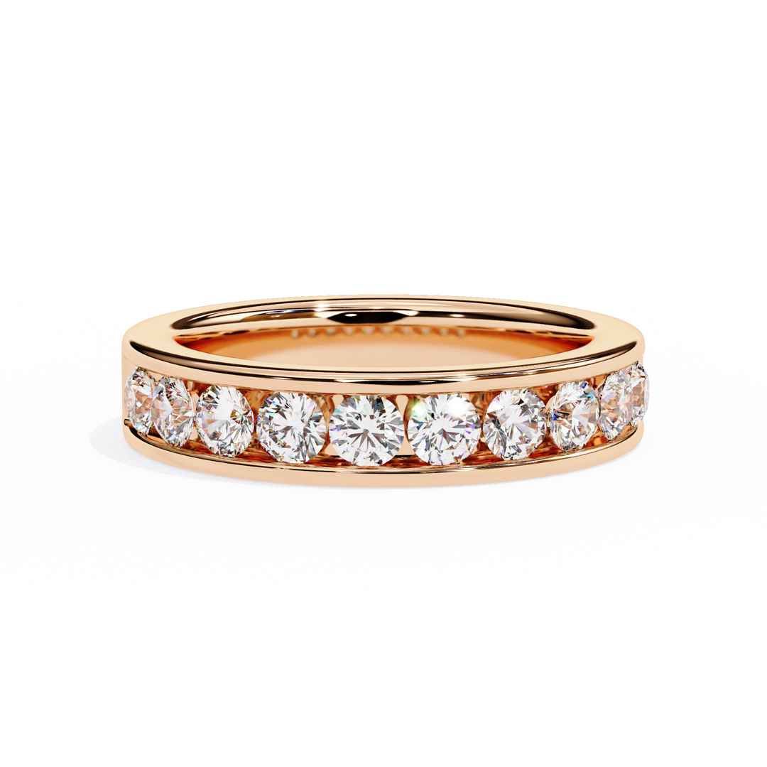 Diamond Channel Band Raj Gems