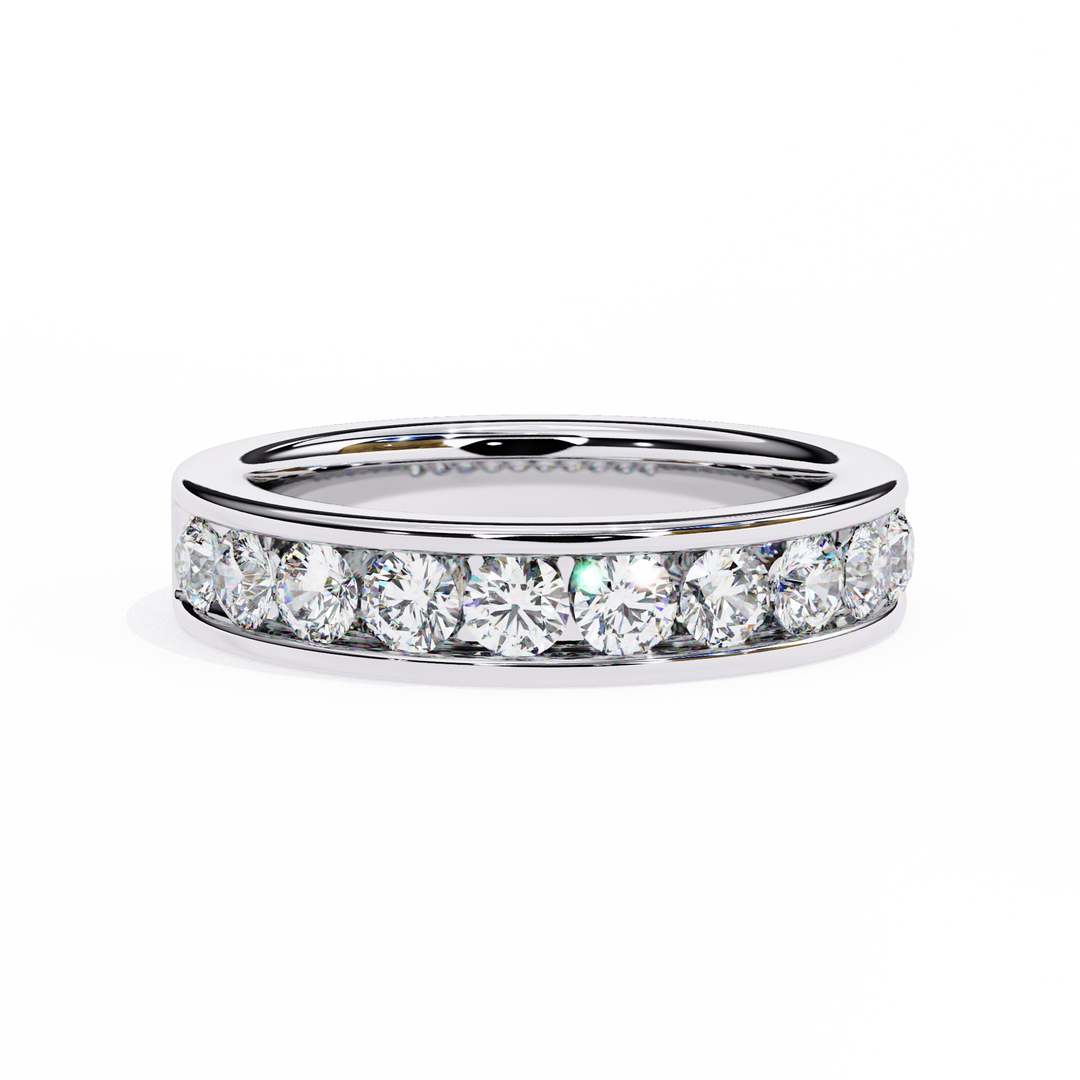 Diamond Channel Band Raj Gems