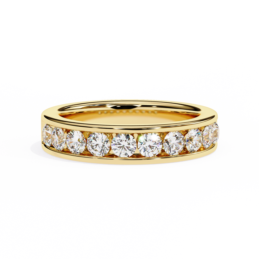 Diamond Channel Band Raj Gems