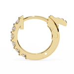 Load image into Gallery viewer, Diamond Huggie Hoops Earrings Raj Gems
