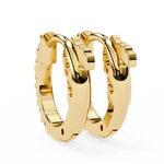 Load image into Gallery viewer, Diamond Huggie Hoops Earrings Raj Gems
