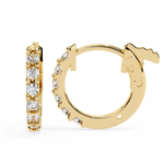 Load image into Gallery viewer, Diamond Huggie Hoops Earrings Raj Gems
