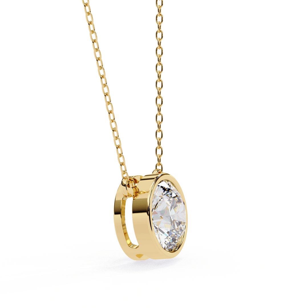 Round Solitaire Pendant(#P3) rajgemss