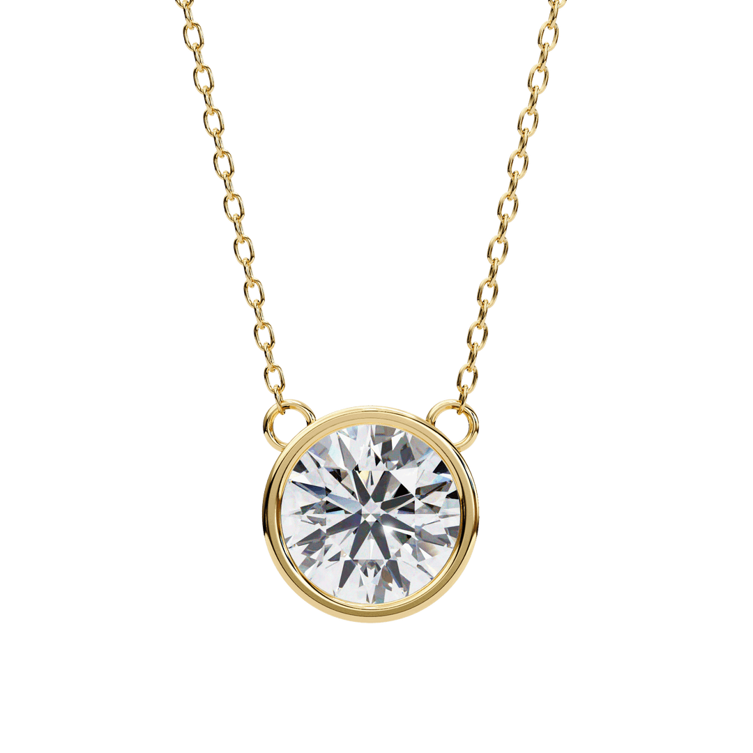 Round Solitaire Pendant(#P3) rajgemss