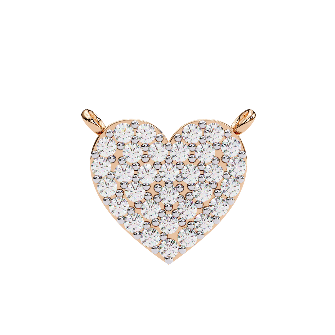 Brilliant Diamond Heart Pendant Raj Gems