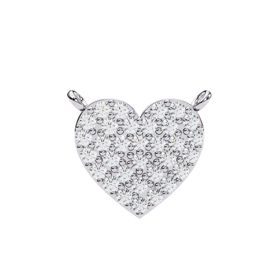 Brilliant Diamond Heart Pendant Raj Gems