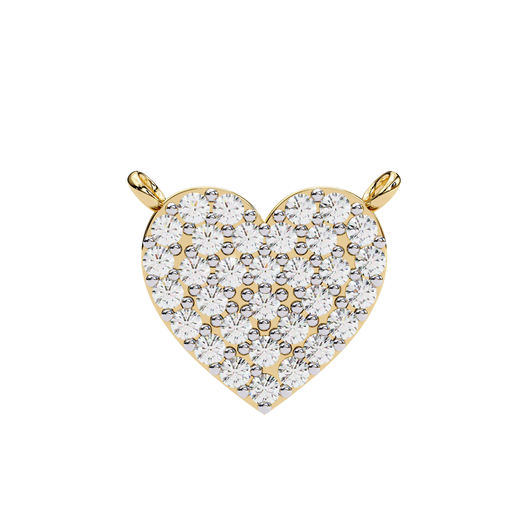 Brilliant Diamond Heart Pendant Raj Gems