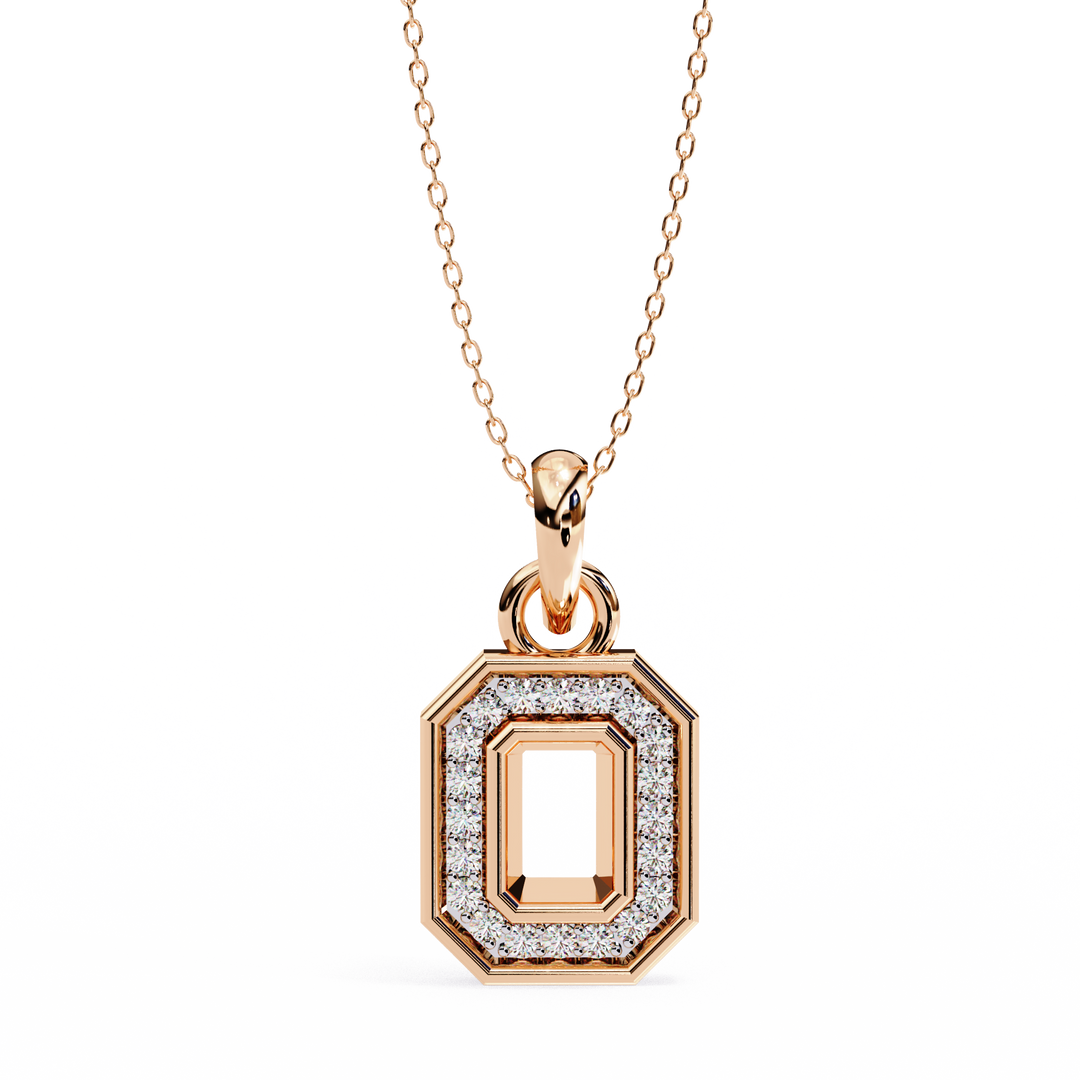 Luxe Emerald-Cut Diamond Frame Pendant Raj Gems
