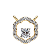 Flower Halo Diamond Pendant Raj Gems
