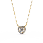 Load image into Gallery viewer, Romantic Heart Diamond Halo Pendant Raj Gems
