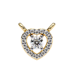 Load image into Gallery viewer, Romantic Heart Diamond Halo Pendant Raj Gems
