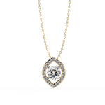 Load image into Gallery viewer, Classic Diamond Halo Drop Pendant Raj Gems
